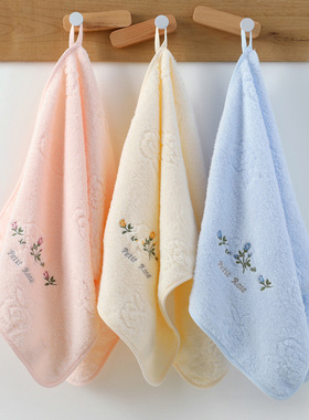 A类金号纯棉加厚大毛巾全棉家用洗脸巾自带挂绳吸水舒适2185H101