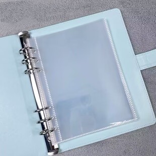 加厚通用A5透明1格7寸PP内页笔记本卡册活页替换高清小卡收纳内芯