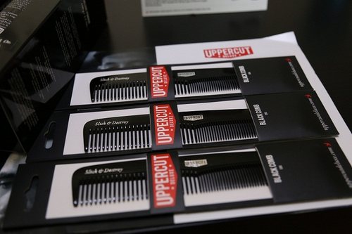 便携疏密直梳油头背头