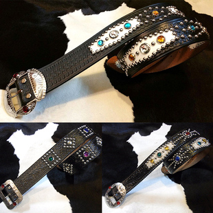 日本ACE BELTS手工复刻美国复古优质牛皮腰带型男No.200 WESTERN