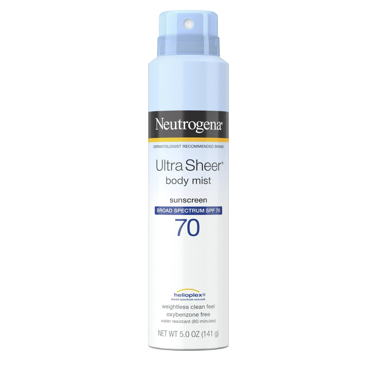 Neutrogena露得清SPF70全身防晒喷雾防水防紫外线141g