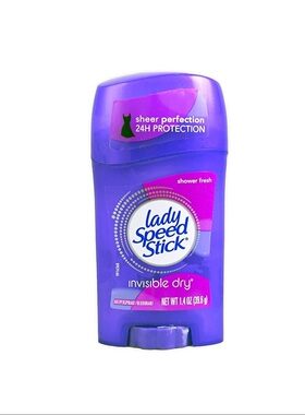 美国Lady Speed Stick香体止汗膏固体香水腋下持久清新干爽除臭
