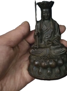 地藏王唐僧中式风佛堂汽车摆件