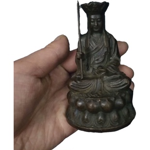 古玩杂项唐僧人物摆件 家居工艺 复古铜器