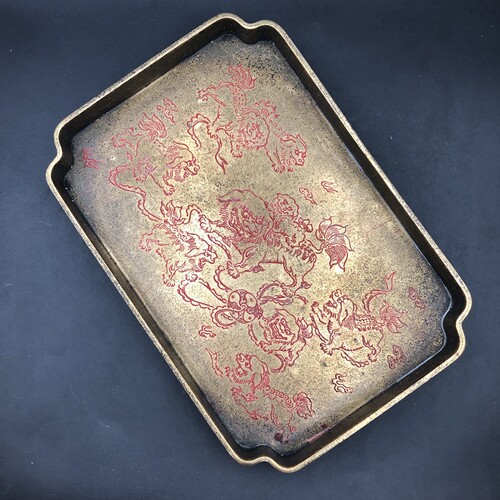 铜托盘中式怀旧古典可使用