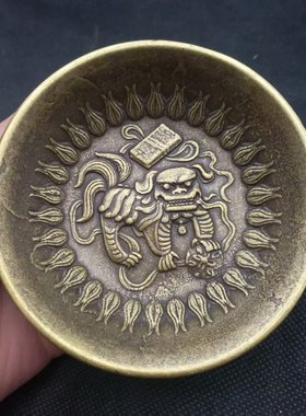 盘子碗双龙福寿杯垫隔热国风摆件