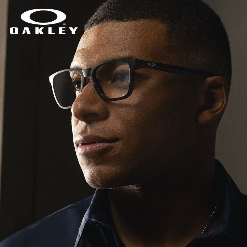 Oakley欧克利眼镜架姆巴佩同款男休闲方框可配近视眼镜框OX8163F