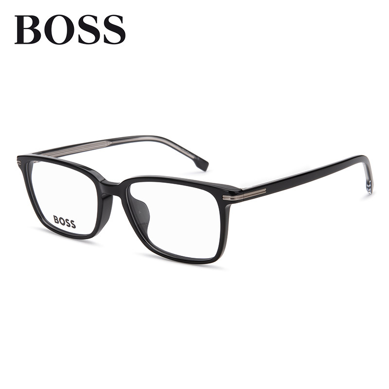 HUGO BOSS雨果博斯方形时尚板材近视眼镜框男1670百搭经典镜架女