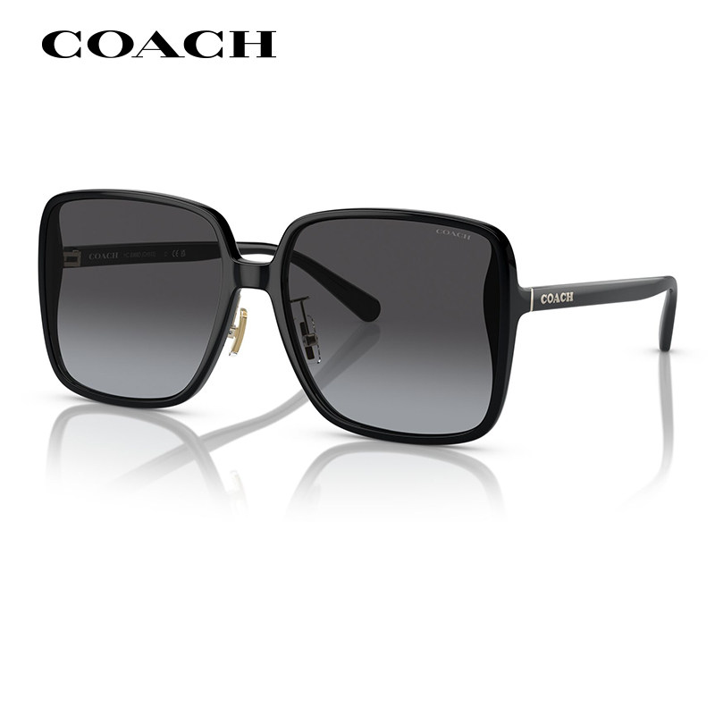 COACH蔻驰新款太阳镜女OHC8368D时尚潮流个性板材大方框素颜墨镜
