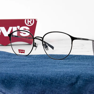 LEVIS李维斯眼镜框LV7040 合金圆框光学镜架可配近视 F文艺时尚