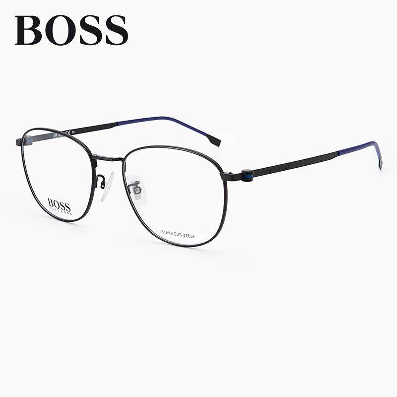BOSS复古文艺圆形金属女士眼镜架