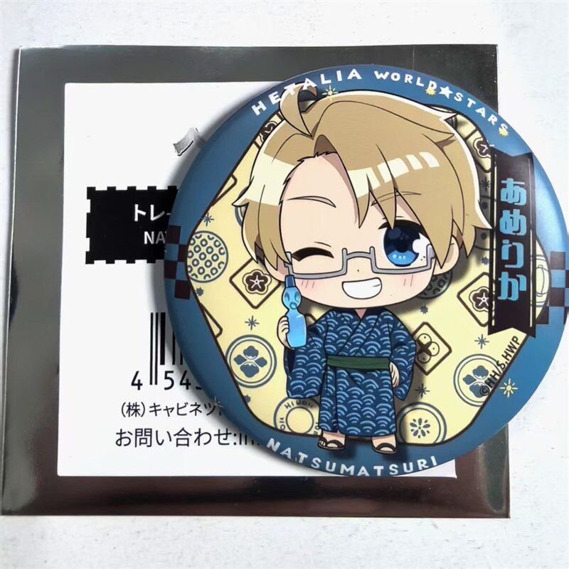 日谷现货王耀黑塔利亚uaph浴衣夏日系列亚瑟吧唧徽章动漫周边