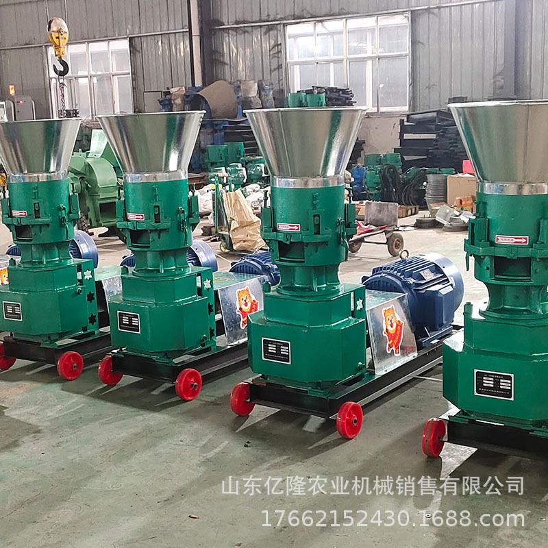 兔牛羊玉米秸秆制粒机 柴油款猪饲料颗粒机 鱼虾饲料膨化机