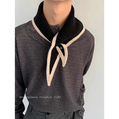 高端线/品质纯羊毛三角穿插围巾