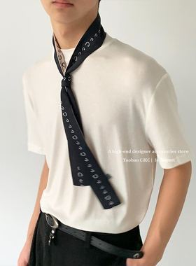 CiKC 复古小众细长丝巾男女百搭时髦装饰领巾搭配长款领巾学生潮