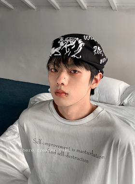 CiKC 潮酷定制方巾头巾男女ins博主风搭配包头丝巾音乐节街舞领巾