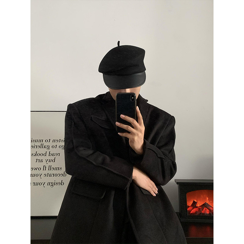 秀场同款100%纯羊毛贝雷帽高品质