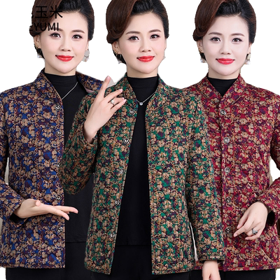 外套加绒小棉袄奶奶装棉衣