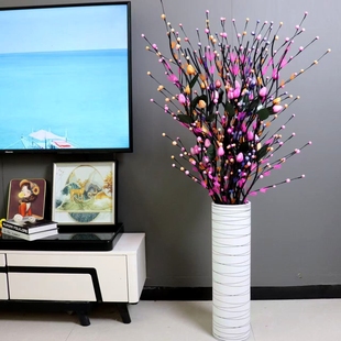 落地仿真花叶脉客厅摆设假花插花干花新房婚房装饰花艺干花束摆件