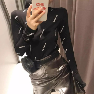 初秋港风东大门长袖 女装 2019新品 泫雅风ins潮超火上衣服 T恤女修身