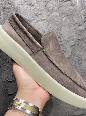 FOG男鞋第七季7th欧美高街风一脚蹬休闲鞋增高麂皮套脚懒人乐福鞋