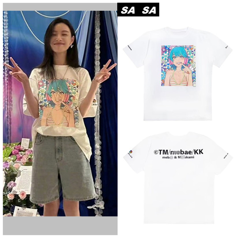 倪妮生日同款卡通纯棉T恤(高品质