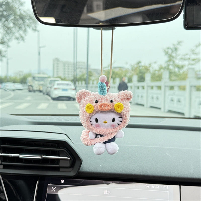 马路女鲨手猪猪头套hellokitty汽