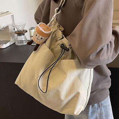 尼龙布包包女托特包大容量春夏可斜挎2025新款百搭单肩上课通勤包