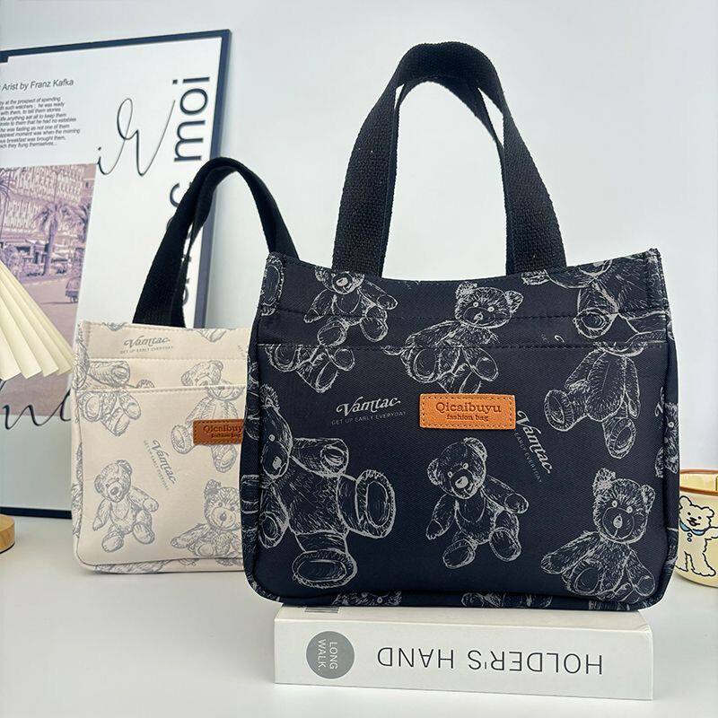 新款防水手提包高品质牛津布 多拉链便携妈咪包 上班通勤包饭盒包