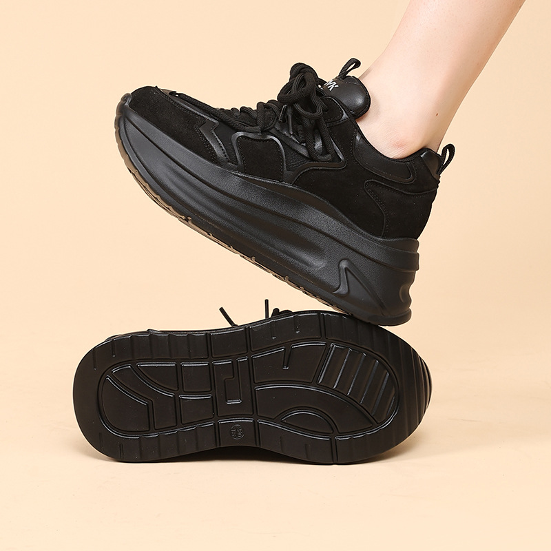 香港撤柜学生休闲运动阿甘潮鞋女式冬季厚底增高老爹鞋子女鞋百搭