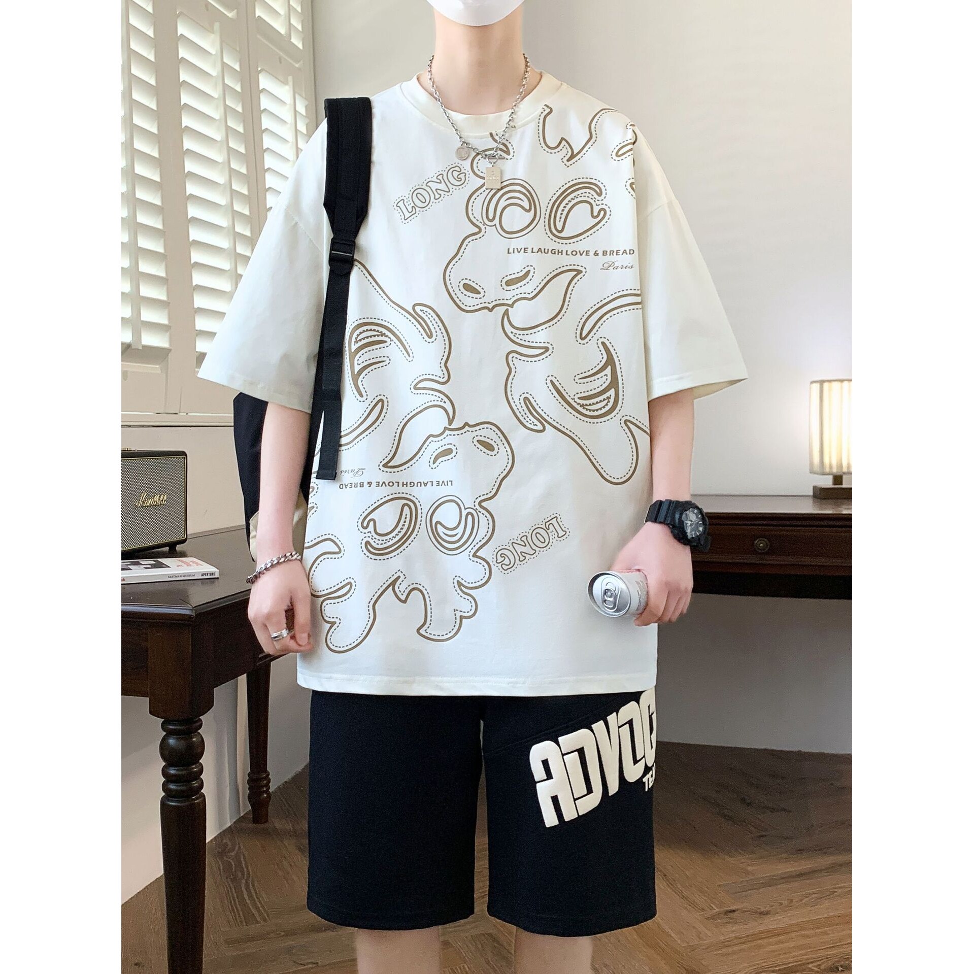 德国青少年夏季运动套装-岁胖男孩初中高中学生短袖t恤衣服