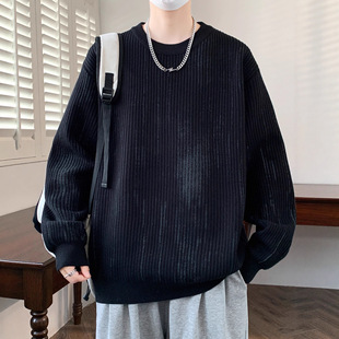 毛衣男孩初中高中学生线衣服大童针织打底衫 欧洲站青少年冬季 新款