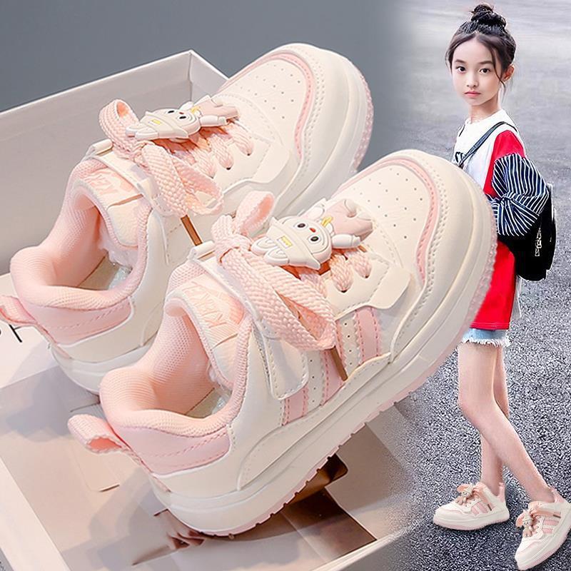 今年新品女童鞋小白鞋季新款儿童拉布布爆款板鞋女孩大童软底运动