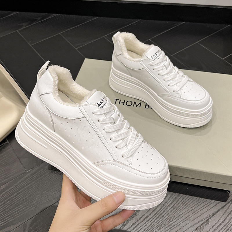 香港撤柜严选内增高小白鞋女厚底女鞋新款小个子百搭潮流休闲鞋女