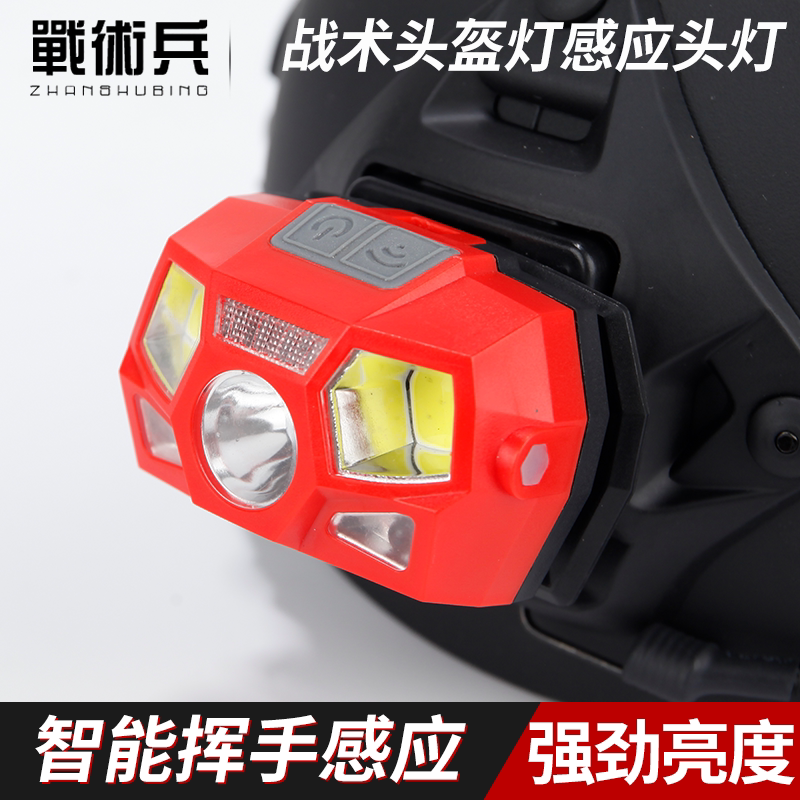 战术安全帽用USB充电变焦
