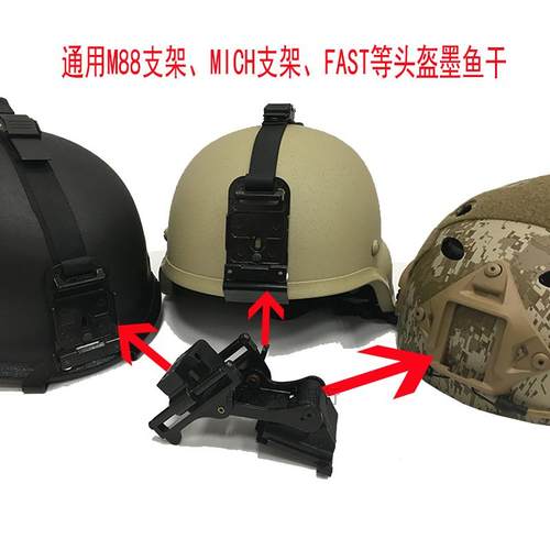 金属翻斗车 FAST MICH头盔用PVS-14单筒夜视仪支架激光刻字
