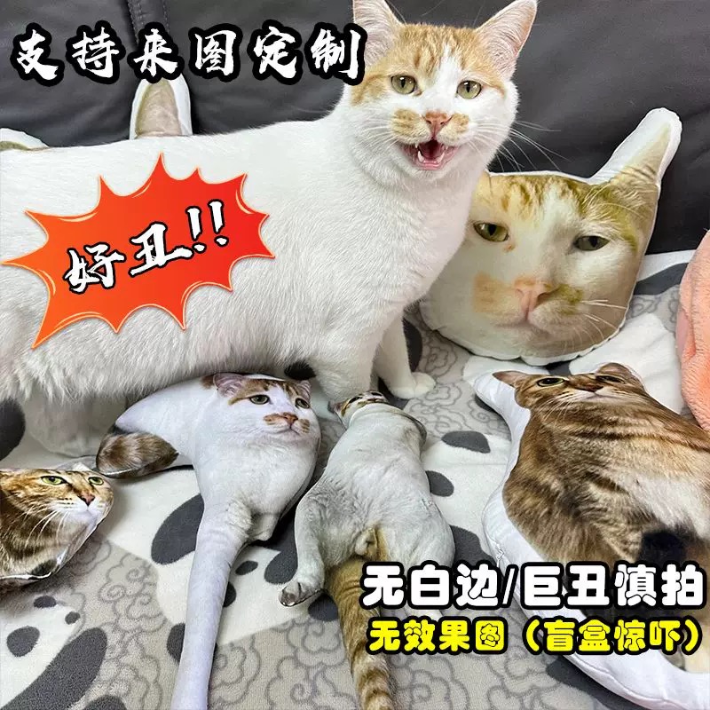 无白边人形抱枕定制搞怪礼物
