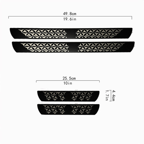 适用比亚迪/长安/长城门槛条防踩贴迎宾踏板装饰保护防刮蹭不锈钢