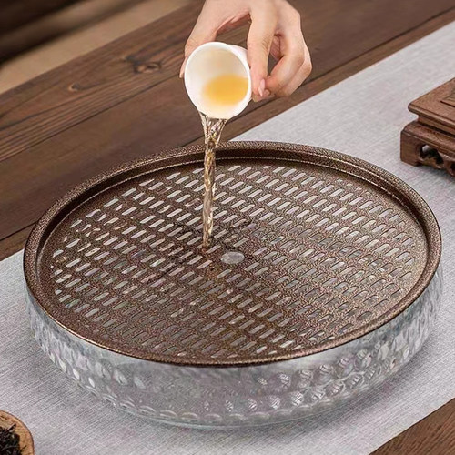 功夫茶盘沥水台圆形塑料