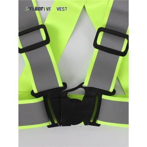 弹性反光背带织带交通反光衣外套夜间安全服骑行超亮汽车反光背心