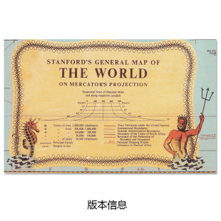 Old map装饰画摄影背景英文世界地图复古挂图美式风格礼品包装纸