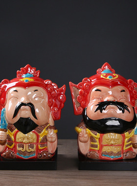 台湾交趾陶创意摆件 手绘工艺品家居装饰摆设批发 保平安