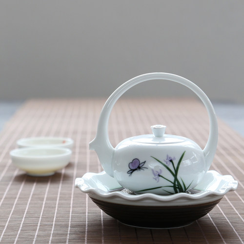整套手绘青瓷礼盒功夫茶具