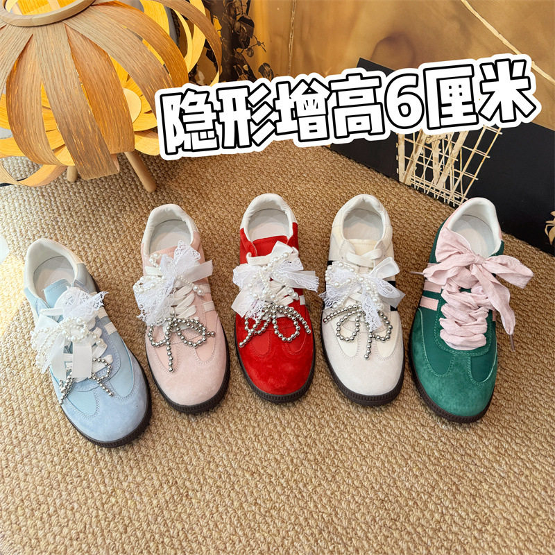 内增高6cm真皮女小个子阿甘鞋亚马逊temu日本韩国台湾tk
