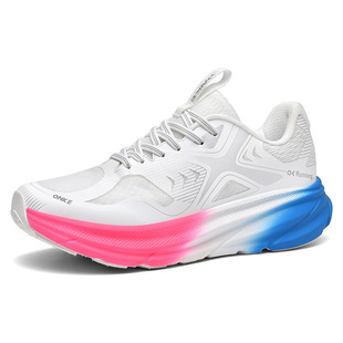 ONKE轻便透气回弹防滑减震跑鞋2025夏季男女鞋飞织网面运动休闲鞋