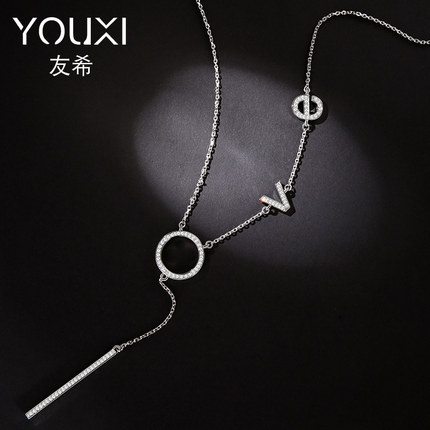 2017韩国个性百搭毛衣链女长款大气衣服挂饰