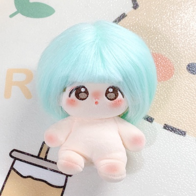 10cm棉花娃娃假发包邮