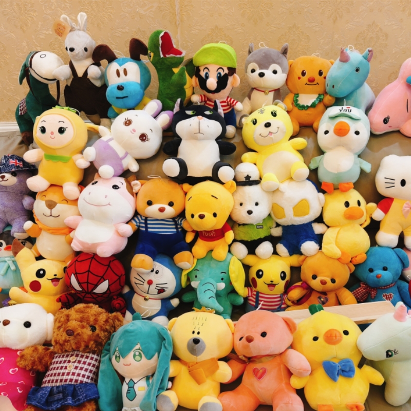 抓娃娃机八寸毛绒玩偶定制logo