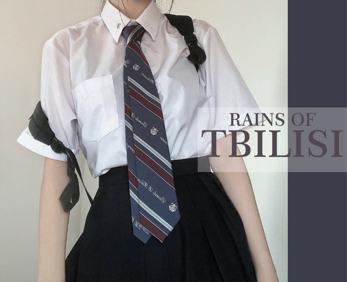 Rains of Tbilisi 合集原创领带/设计感jkdk男女条纹格裙配饰正版