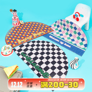 甜话街甜蜜之家系列卡通可爱创意卧室家用入户门垫地垫卧室